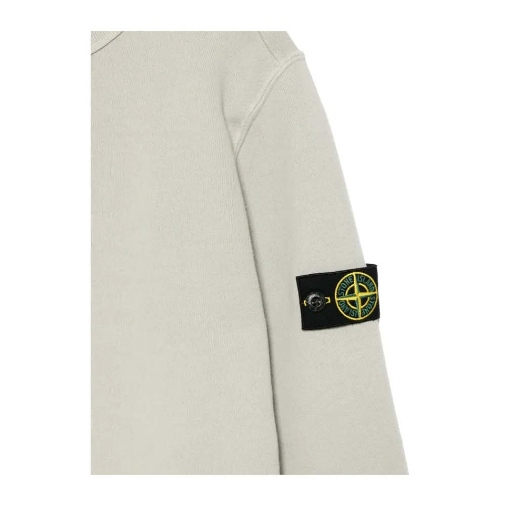 Crew Neck Logo-Patch Sweatshirt>Stone Island Sale
