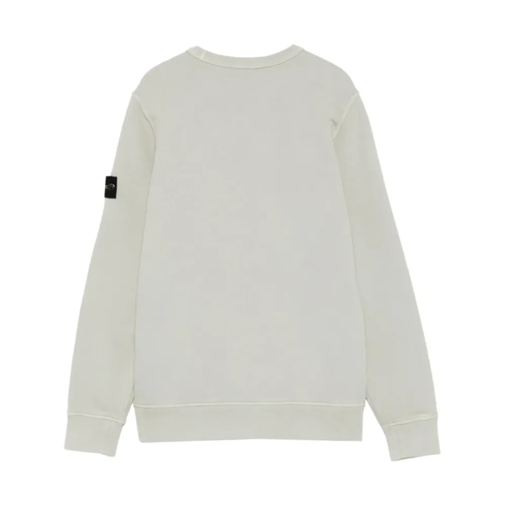 Crew Neck Logo-Patch Sweatshirt>Stone Island Sale