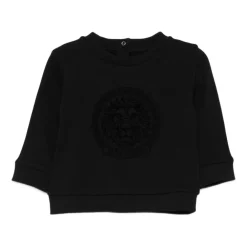 Crewneck Sweatshirt mit Logo und Rippstrick>Balmain New