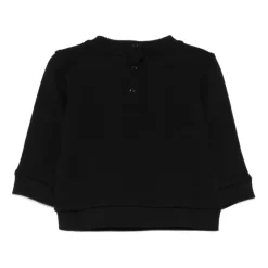 Crewneck Sweatshirt mit Logo und Rippstrick>Balmain New