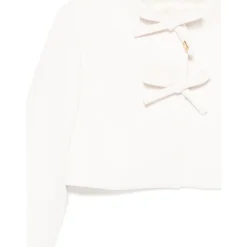 Crop Jacke mit dekorativer Schleife><noscript><img width=