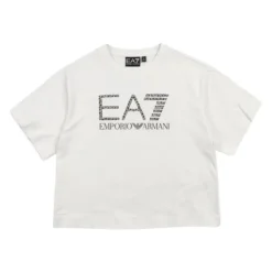 Cropped Logo T-shirt>Emporio Armani Discount