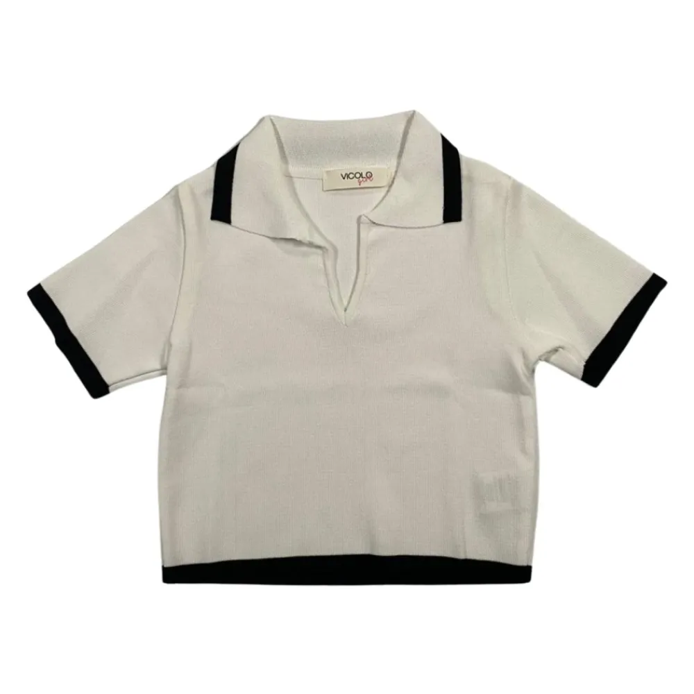 Cropped Polo Shirt>ViCOLO New