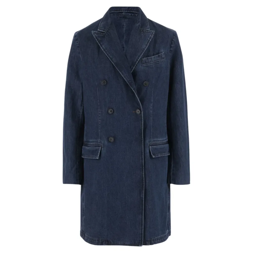 Denim Baumwollmantel Spitzrevers>Polo Ralph Lauren Hot