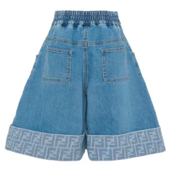 Denim Bermuda Shorts>Fendi Outlet