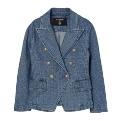 Denim Blazer>Balmain Outlet