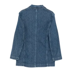 Denim Double-Breasted Blazer>Balmain New