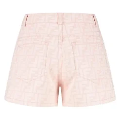 Denim Shorts mit FF-Logo-Druck>Fendi Clearance