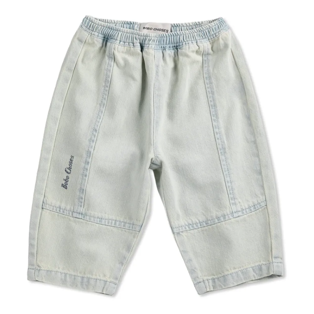 Denim-Hose mit Steppnähten>Bobo Choses Outlet