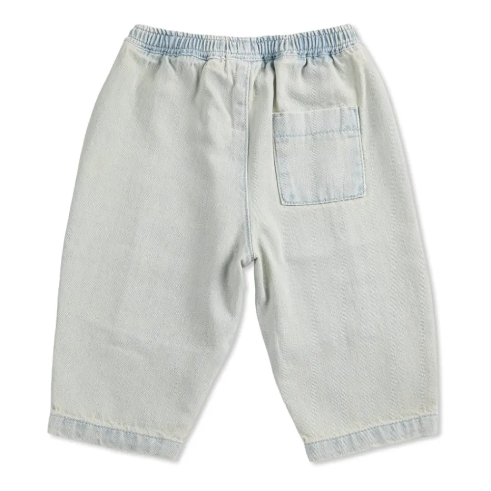Denim-Hose mit Steppnähten>Bobo Choses Outlet