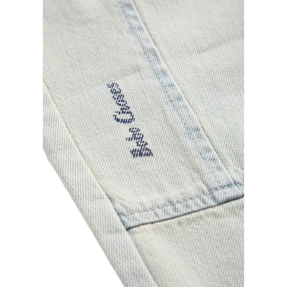 Denim-Hose mit Steppnähten>Bobo Choses Outlet