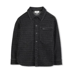 Denimjacke mit Allover-Chevron-Muster>Lanvin Sale