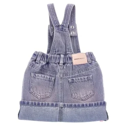 Denim-Latzhose mit kleinen Rosen>Monnalisa Online