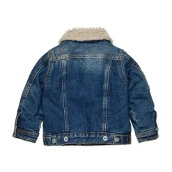 Dirty Effect Denim Trucker Jacket><noscript><img width=