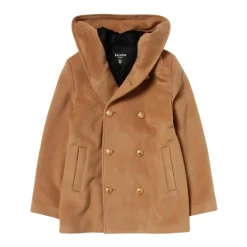 Double Breasted Wool Pea Coat>Balmain Online