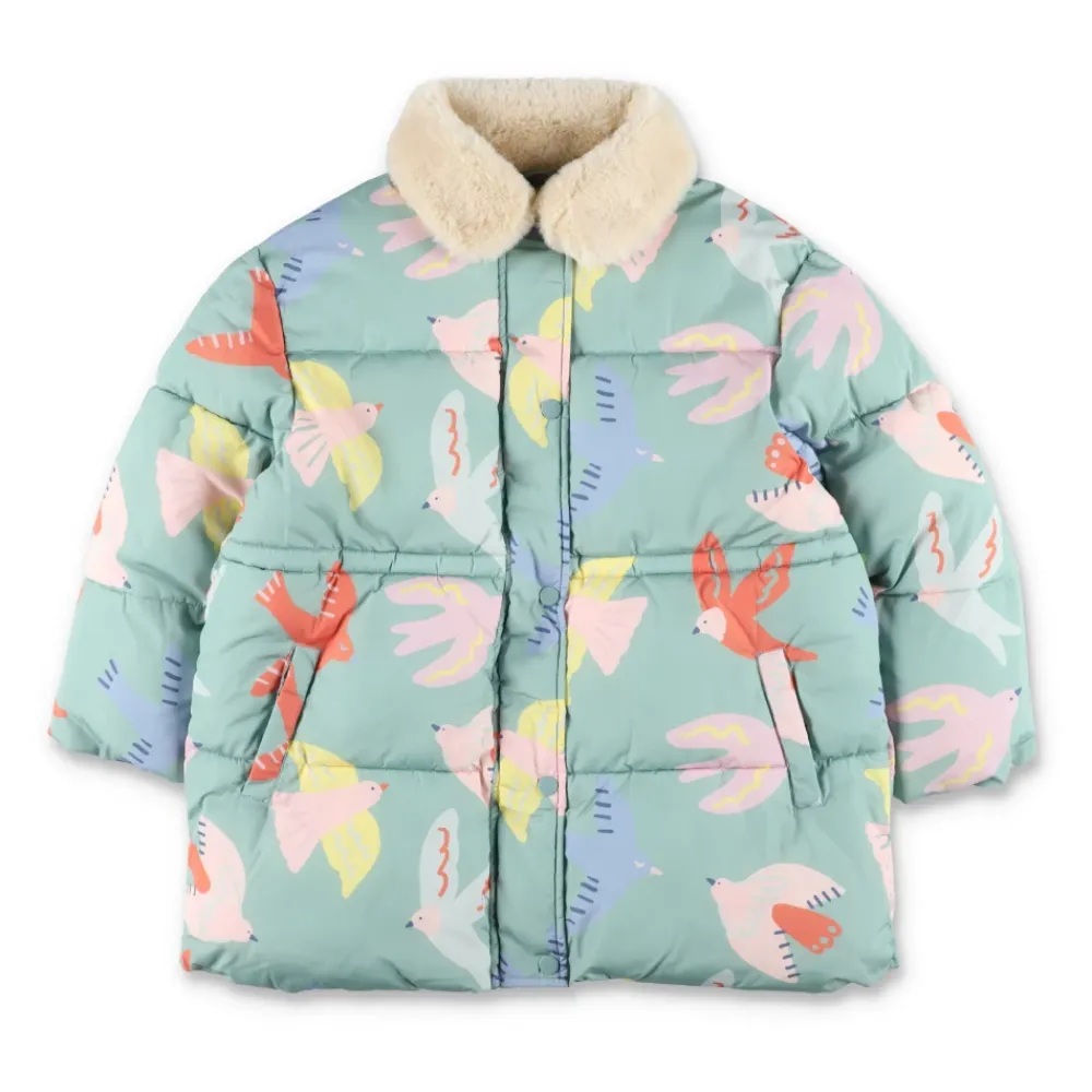 Dove Print Steppmantel Grün>Stella McCartney Clearance