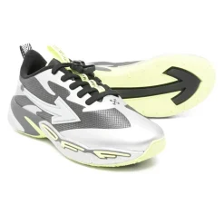 Dunkelgraue Silberne Springschuhe>Off White Hot