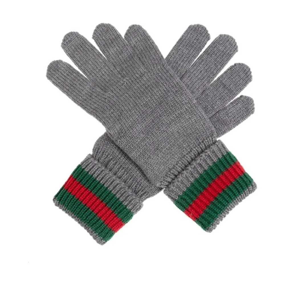 Dunkelgrüne gerippte Webjacke>Gucci Outlet