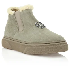 Eco Shearling Suede Ankle Boots>Philipp Plein Clearance