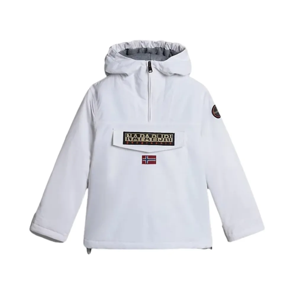 Einfarbige Rainforest Jacke mit Fleecefutter und Fronttasche>Napapijri Online