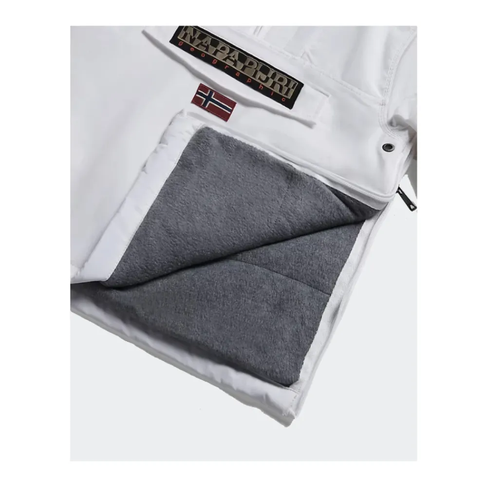 Einfarbige Rainforest Jacke mit Fleecefutter und Fronttasche>Napapijri Online