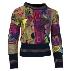 Einzigartiger Allover Mädchen Pullover mit Muster>Carlo Colucci Hot