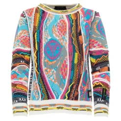 Einzigartiger Jacquard-Pullover für Kinder, Navy-Rot Coceano>Carlo Colucci Clearance