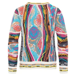 Einzigartiger Jacquard-Pullover für Kinder, Navy-Rot Coceano>Carlo Colucci Clearance