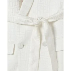 Elegant Double-Breasted Belted Blazer><noscript><img width=