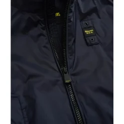 Eleganter Trenchcoat mit hohem Kragen>Blauer Online