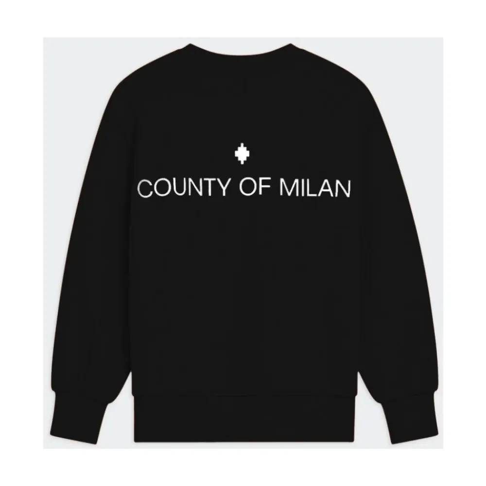 Embroidered Logo Crewneck Sweatshirt>Marcelo Burlon Discount