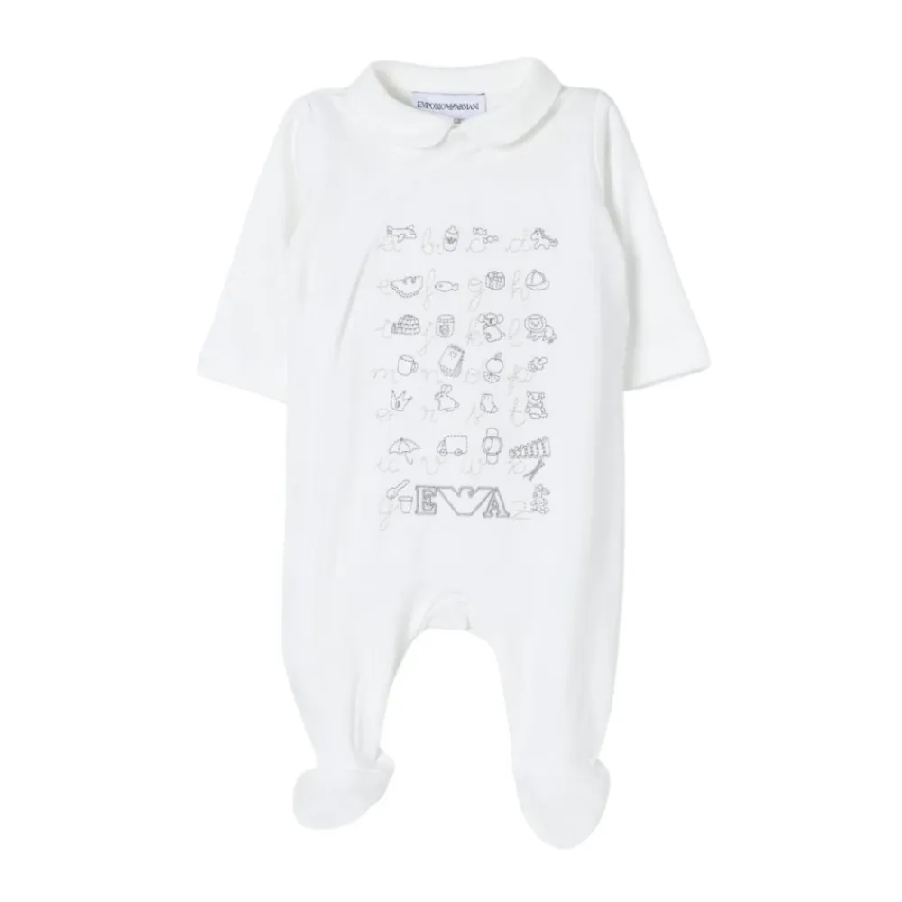 Entzückender Baby Playsuit AllOver Print>Emporio Armani Outlet