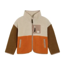 Farbblock Fleecejacke Braun>Dolce & Gabbana New