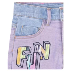 Farbige Denimshorts><noscript><img width=