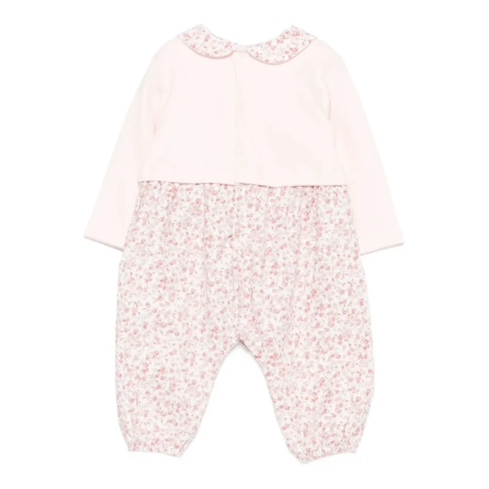 Floral Print Cotton Romper>Laranjinha Discount