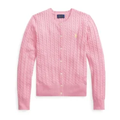 Florida Pink Mini Zopfmuster-Pullover>Polo Ralph Lauren
