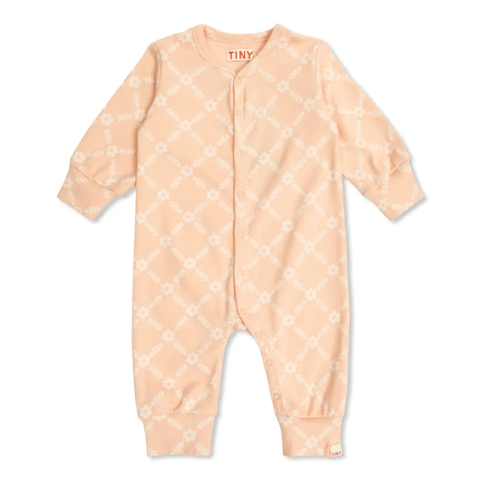 Flower Grid Rib One-Piece>Tinycottons Best