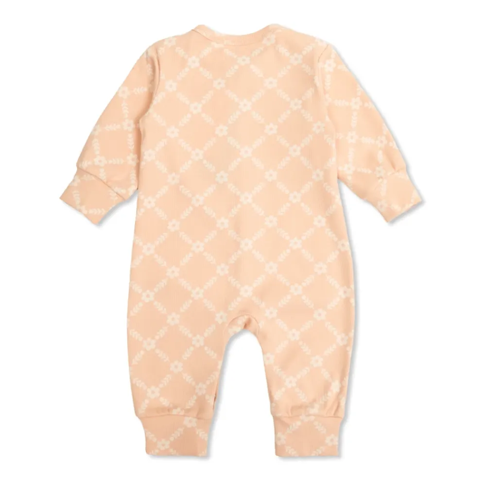 Flower Grid Rib One-Piece>Tinycottons Best