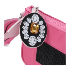 Fuchsia Taschen mit Logo Patch Charme>Marc Jacobs