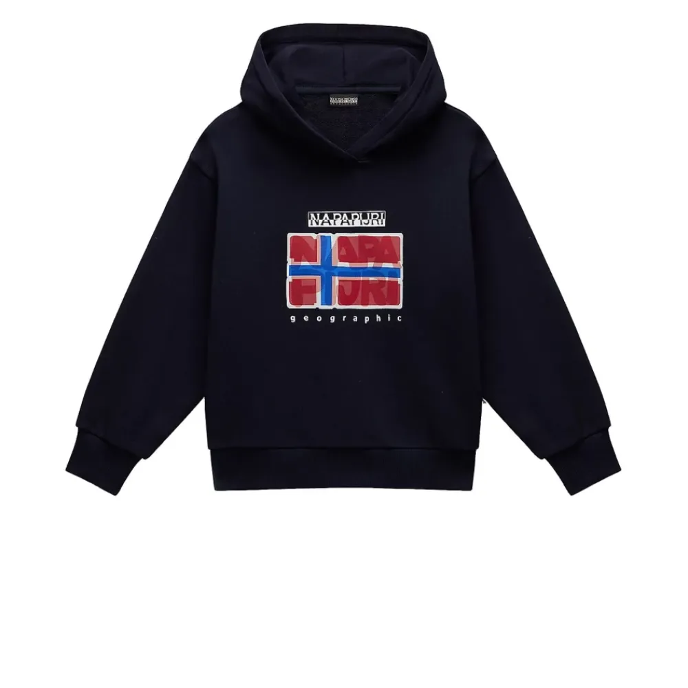Full Zip Hoodie mit gesticktem Logo>Napapijri Discount