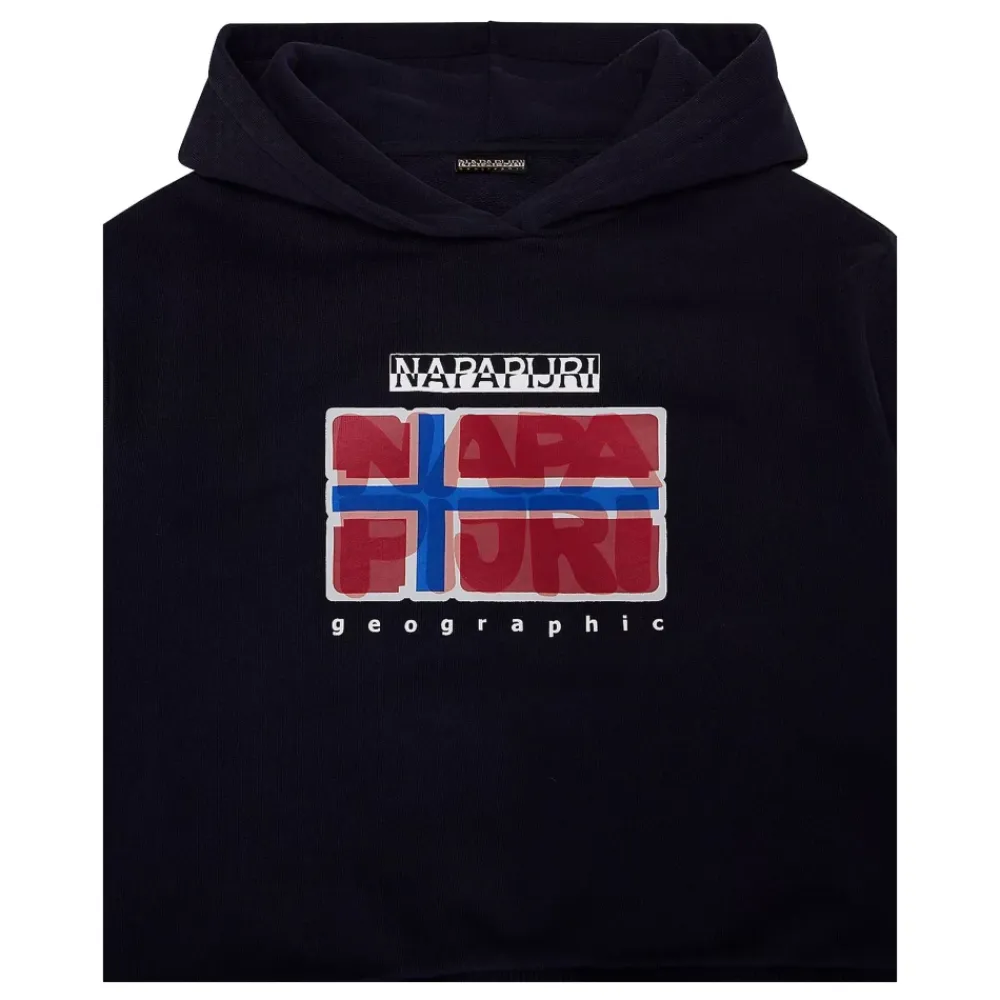 Full Zip Hoodie mit gesticktem Logo>Napapijri Discount