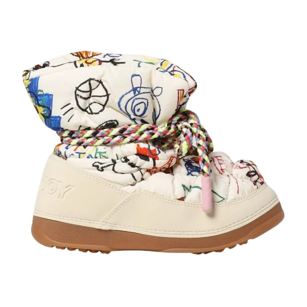 Gemütliche Schneestiefel mit Doodle-Print>Khrisjoy Sale
