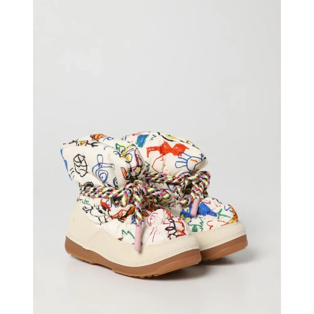 Gemütliche Schneestiefel mit Doodle-Print>Khrisjoy Sale