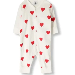 Gemütlicher Strampler Schlafanzug Herzen>Petit Bateau Best