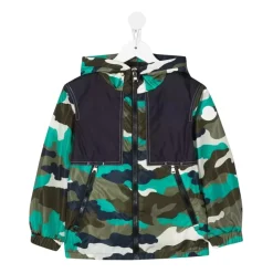 Gemusterte Kapuzenjacke Frizil Kinder>Moncler New