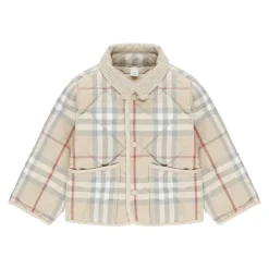 Gepolsterte Babyjacke mit Cordkragen>Burberry Best