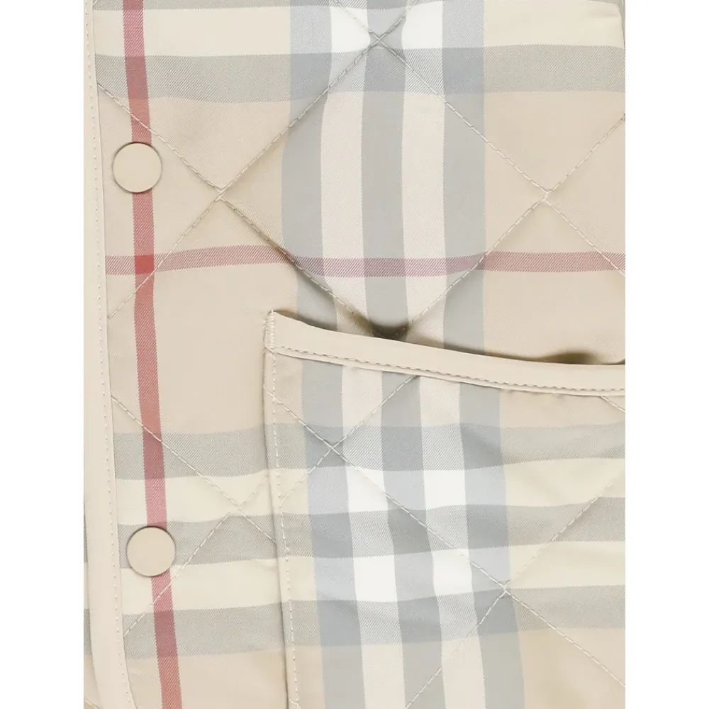 Gepolsterte Babyjacke mit Cordkragen>Burberry Best