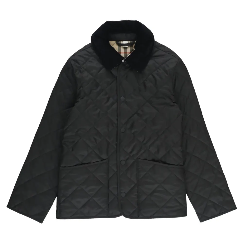 Gepolsterte Kinderjacke Cordkragen>Burberry Hot