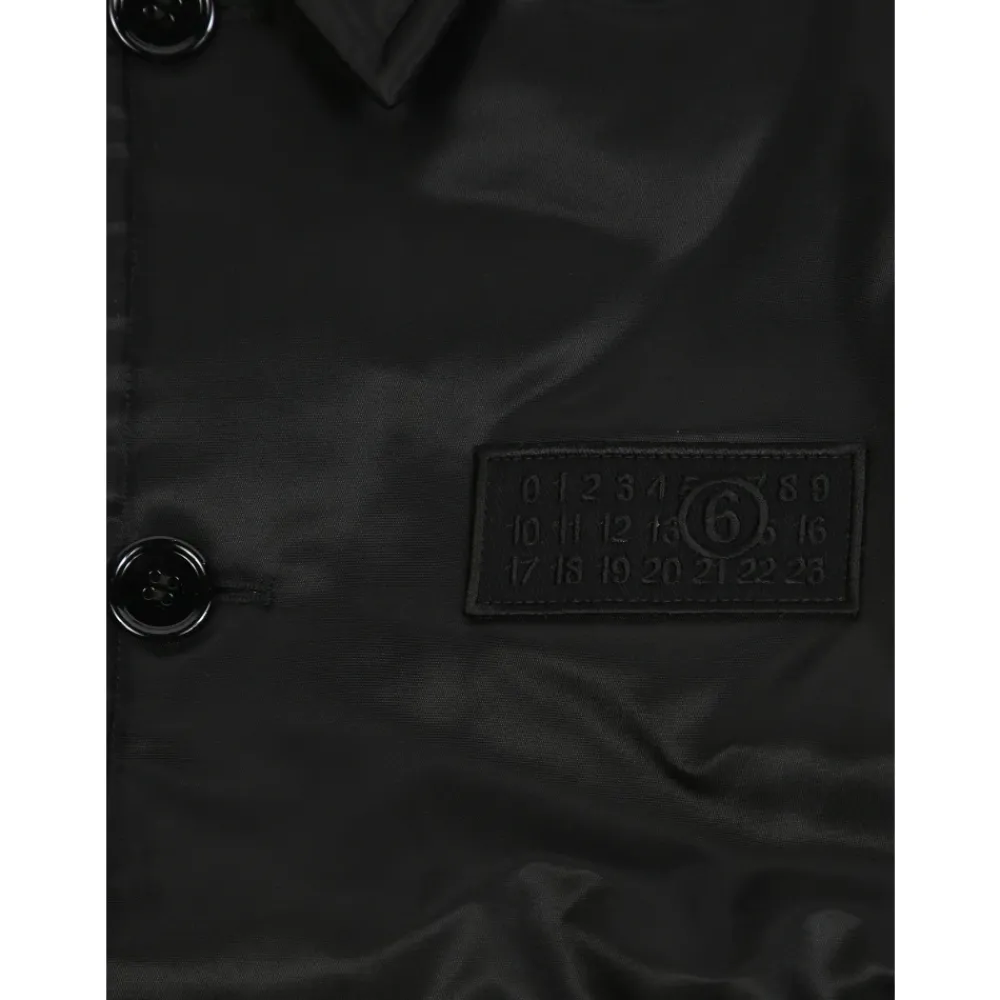 Gepolsterte Logo-Rückhemdjacke>MM6 Maison Margiela New