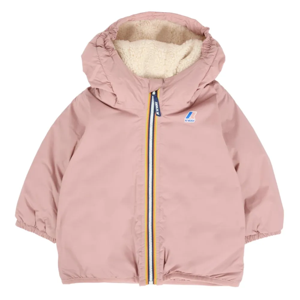 Gepolsterte Jacke mit Faux Shearling>K-Way Discount